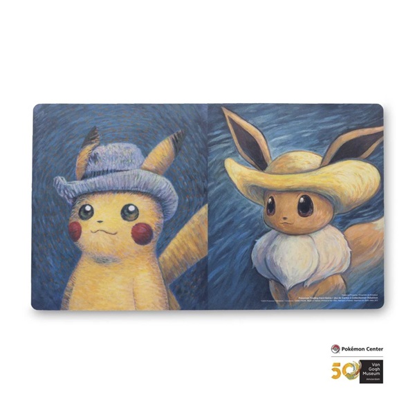 Pokemon Spillem 195 165 Tte  Playmat  Pok 195 169 Mon Center   Van Gogh Museum: Pikachu   Eevee Inspired By Vincent   Self-portraits