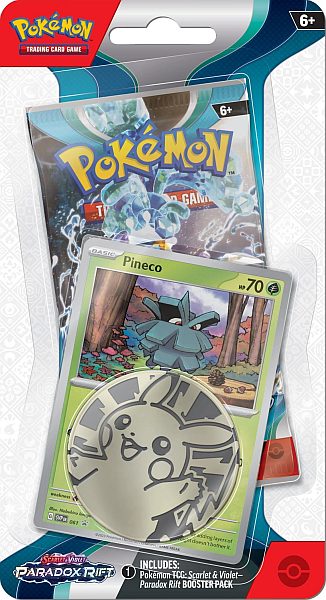 Pokemon Sv04 Paradox Rift Checklane Blister: Pineco