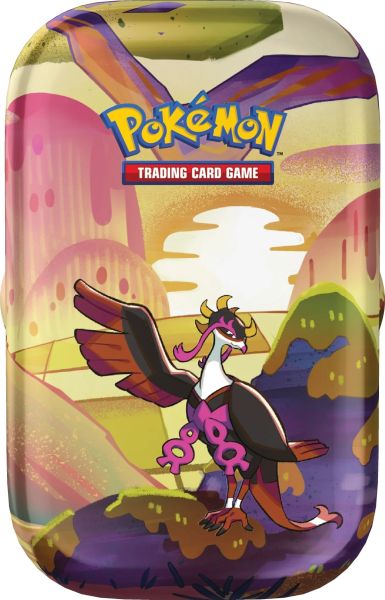 Pokemon Tin Kasse 2024 Summer Scarlet   Violet: Shrouded Fable Mini Tin: Fezandipiti    Boosters   Klisterm 195 166 Rker