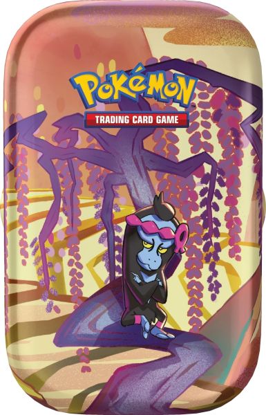 Pokemon Tin Kasse 2024 Summer Scarlet   Violet: Shrouded Fable Mini Tin: Munkidori    Boosters   Klisterm 195 166 Rker