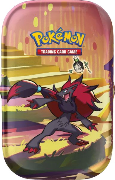 Pokemon Tin Kasse 2024 Summer Scarlet   Violet: Shrouded Fable Mini Tin: Zoroark   Poltchageist    Boosters   Klisterm 195 166 Rker