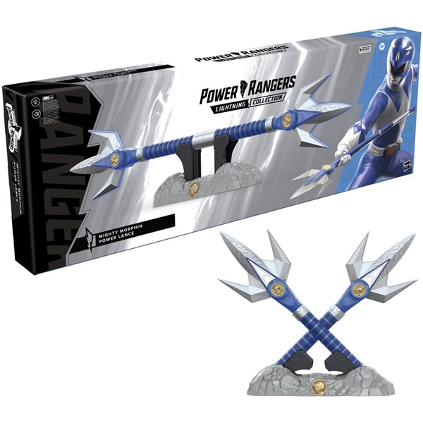 Power Rangers Mighty Morphin Blue Ranger Power Lance Lightning Collection