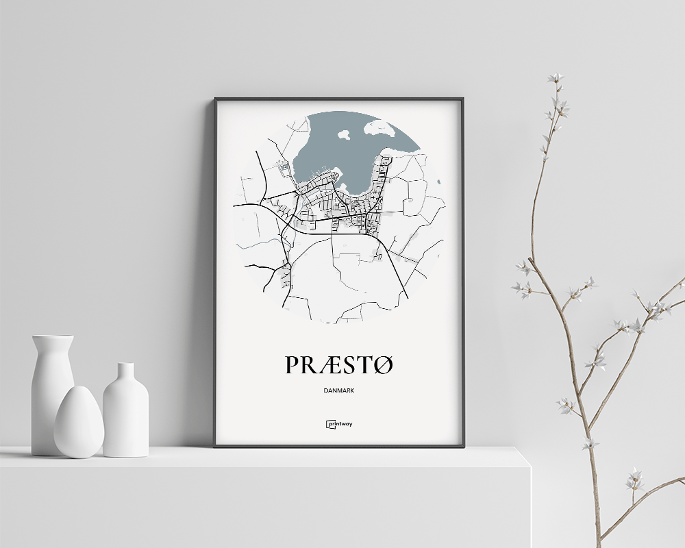 Præstø Plakaten Hvid