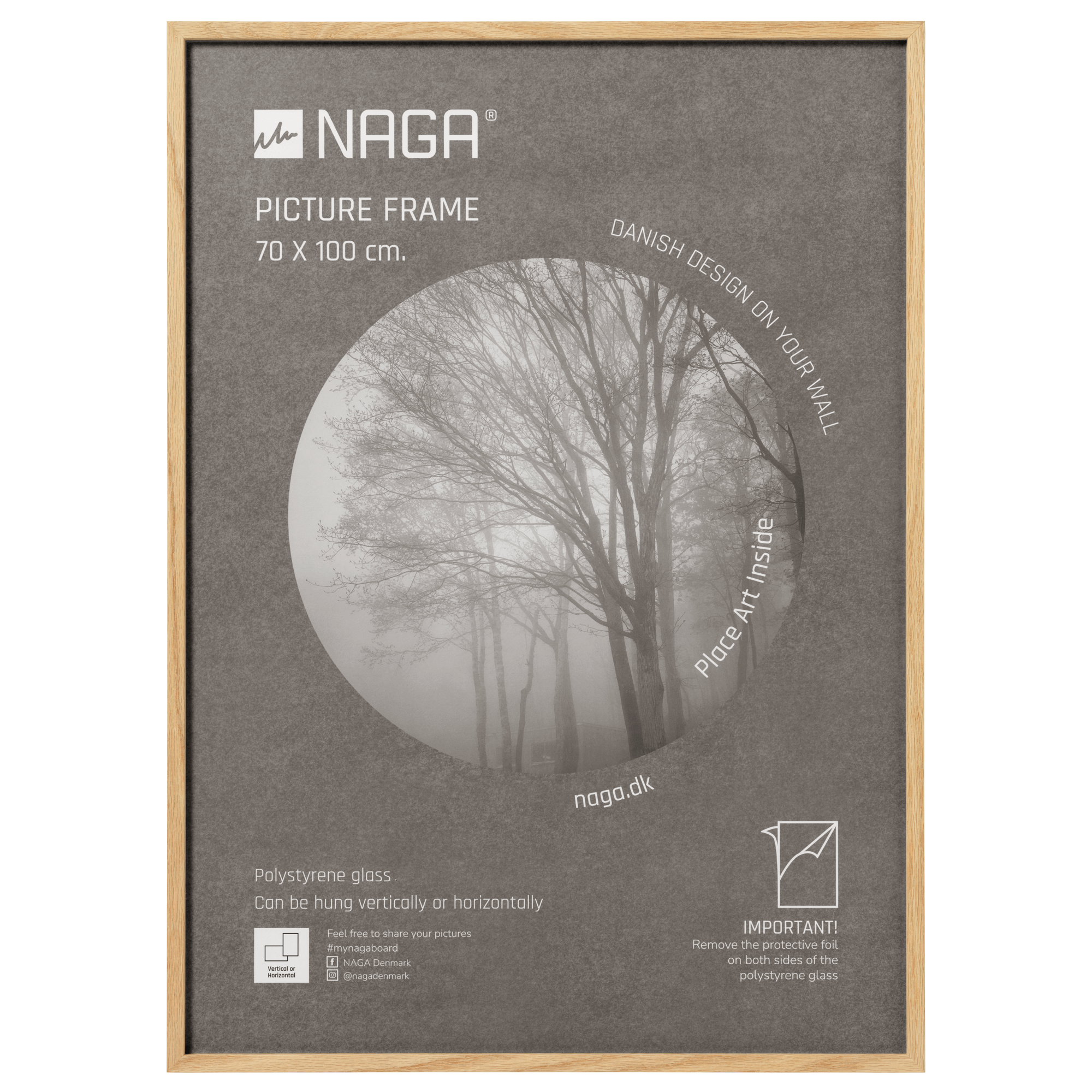Ramme Til Plakater 70   100 Cm  Egetræ