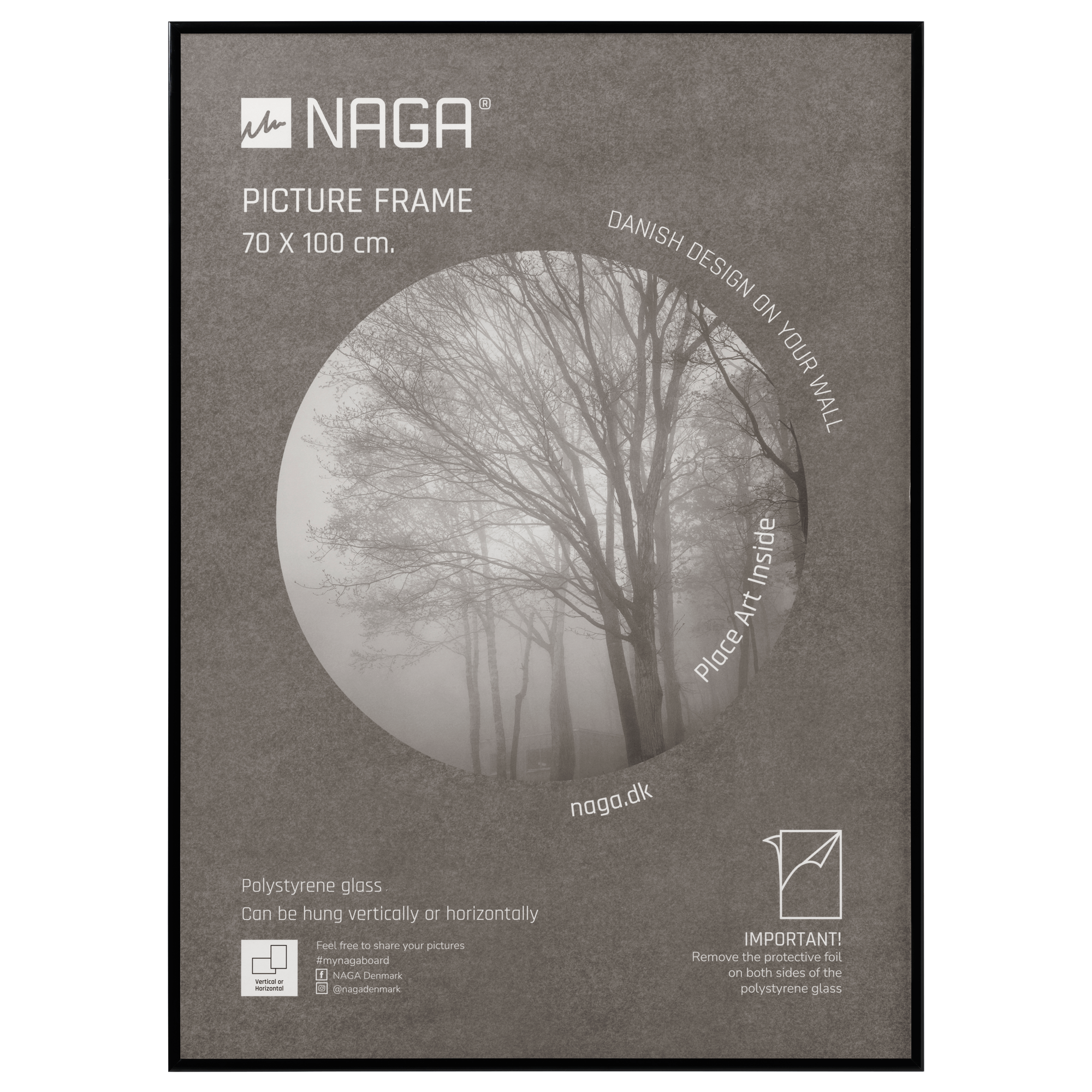 Ramme Til Plakater 70   100 Cm  Sort