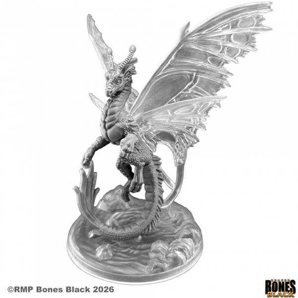 Reaper Bones Black: Shimmerscale Fairy Dragon Plastic Miniature Boxed Set