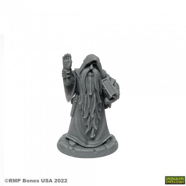 Reaper Bones Usa Dungeon Dwellers: Belevos  Traveling Wizard Plastic Miniature