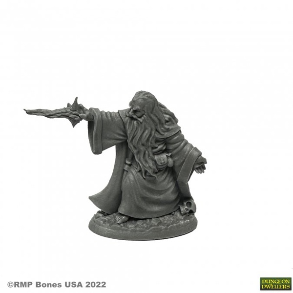 Reaper Bones Usa Dungeon Dwellers: Erebus Nalas  Evil Sorcerer Plastic Miniature