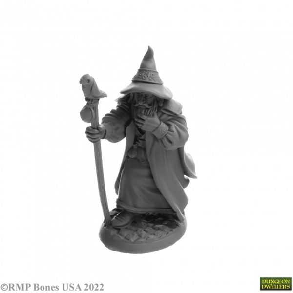 Reaper Bones Usa Dungeon Dwellers: Landol Griwsold Human Wizard Plastic Miniature