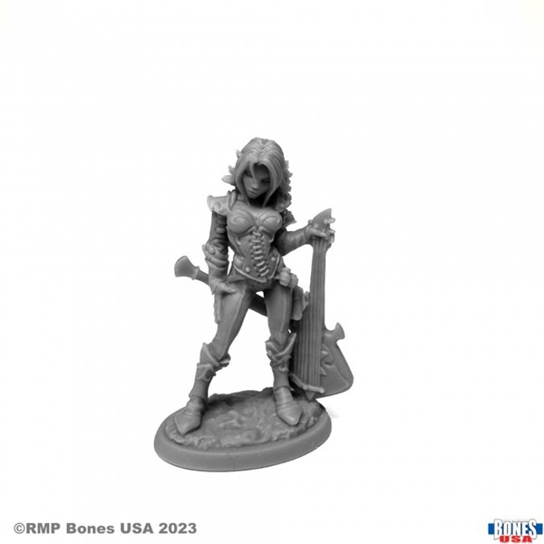Reaper Bones Usa Reaper Legends: Astrid Elf Chronicler Plastic Miniature