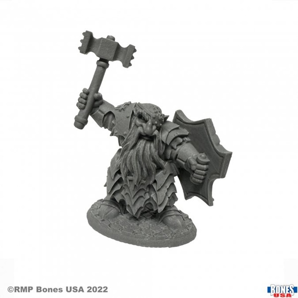 Reaper Bones Usa Reaper Legends: Dark Dwarf Striker Plastic Miniature