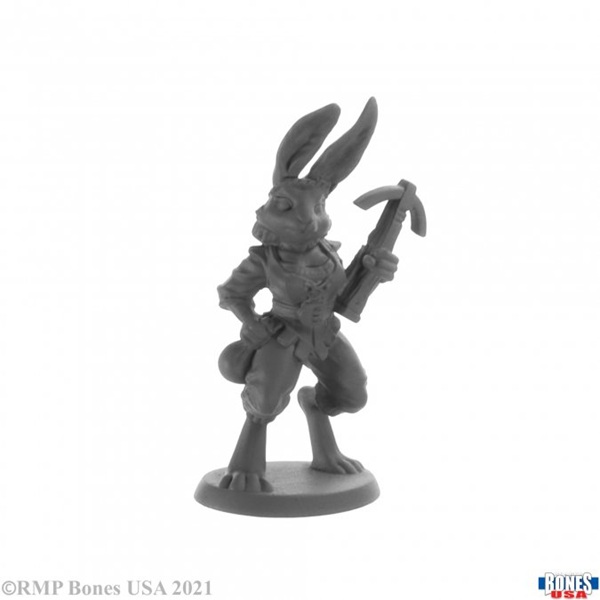 Reaper Bones Usa Reaper Legends: Enrieth  Female Harefolk Rogue Plastic Miniature