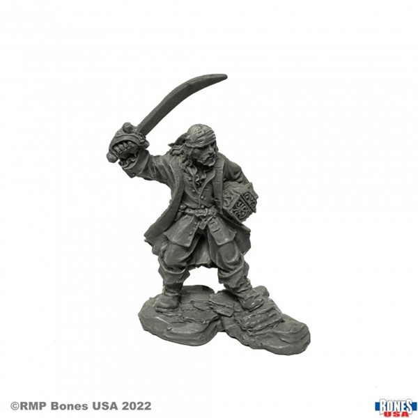 Reaper Bones Usa Reaper Legends: Salvador Crowley  Swashbuckler Plastic Miniature