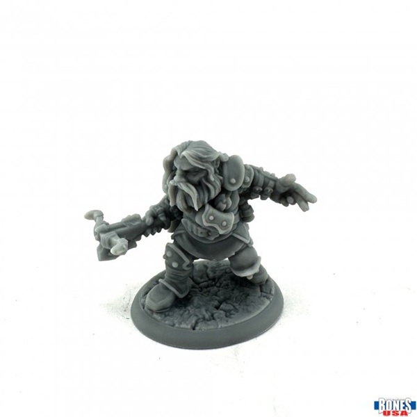 Reaper Bones Usa Reaper Legends: Snorri Oathbreaker Dwarf Rogue Plastic Miniature