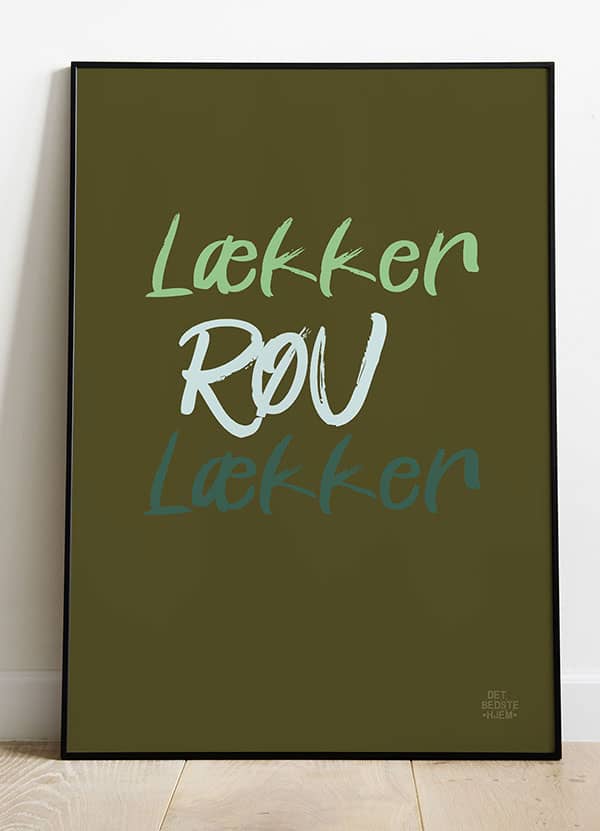 Røv Lækker Røv-plakat 21 29 A4 Kr 199 -