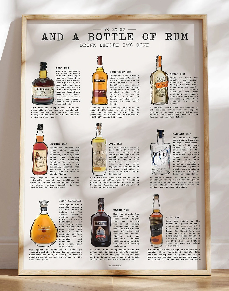 Rom Plakat Skøn Rom Guide Med Info Om   Forskellige Typer Rom