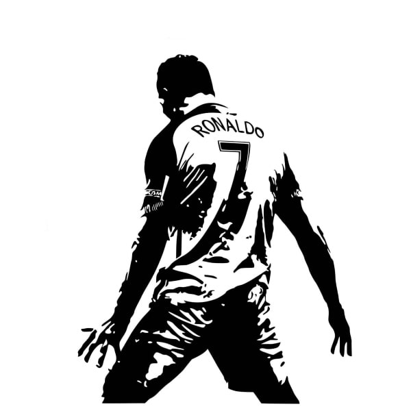 Ronaldo Jubelscene  Flot Fodbold Wallsticker  52x40cm