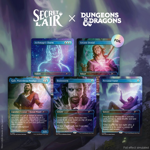 Secret Lair Drop Series 2026 : Roll For Initiative Superdrop: Secret Lair Dungeons Dragons: Gale Ambition Foil