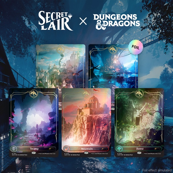 Secret Lair Drop Series 2026 : Roll For Initiative Superdrop: Secret Lair Dungeons Dragons: Lands Of The Forgotten Realms Foil