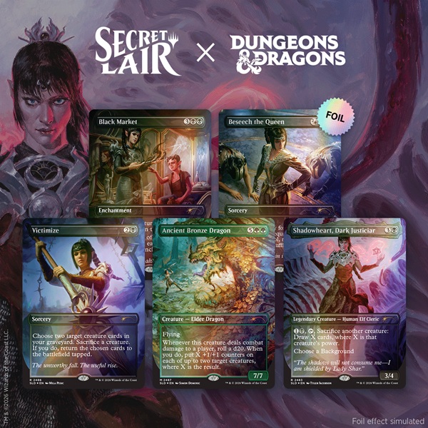 Secret Lair Drop Series 2026 : Roll For Initiative Superdrop: Secret Lair Dungeons Dragons: Shadowheart Devotion Foil