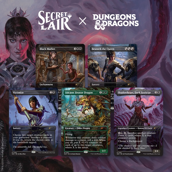 Secret Lair Drop Series 2026 : Roll For Initiative Superdrop: Secret Lair Dungeons Dragons: Shadowheart Devotion Regular