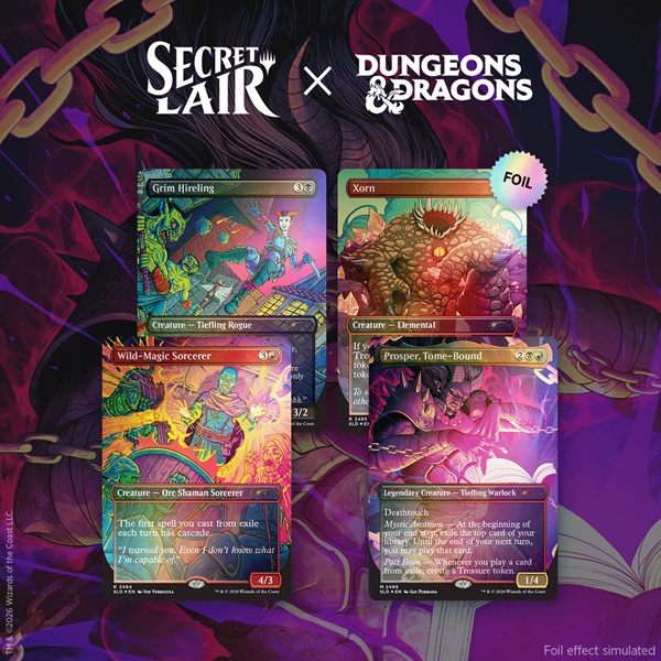 Secret Lair Drop Series 2026 : Roll For Initiative Superdrop: Secret Lair Dungeons Dragons: Shadows Over Baldur Gate Foil