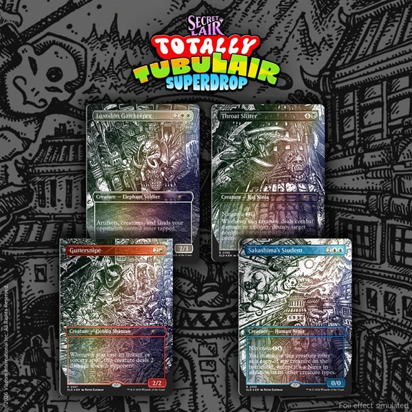 Secret Lair Drop Series 2026 : Totally Tubulair Superdrop: Secret Lair Teenage Mutant Ninja Turtles: Featuring: Kevin Eastman Inks Foil