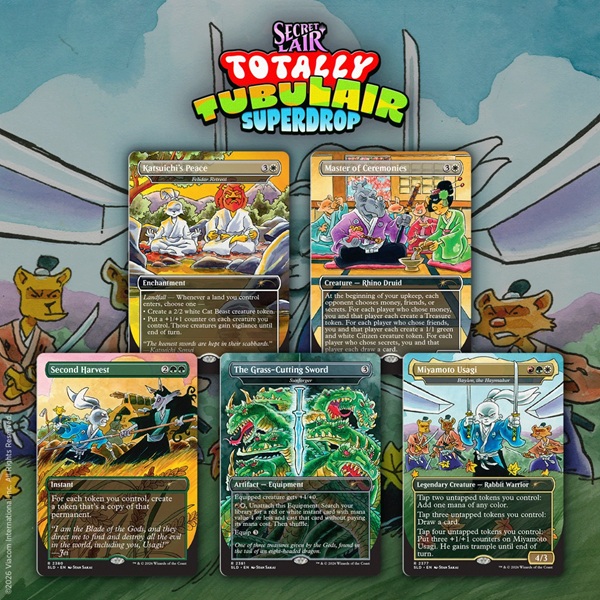 Secret Lair Drop Series 2026 : Totally Tubulair Superdrop: Secret Lair Teenage Mutant Ninja Turtles: Featuring: Stan Sakai Regular