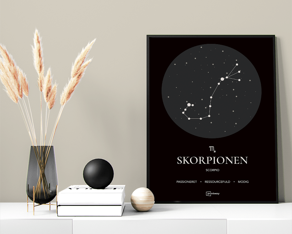 Skorpionen Stjernetegn Plakat