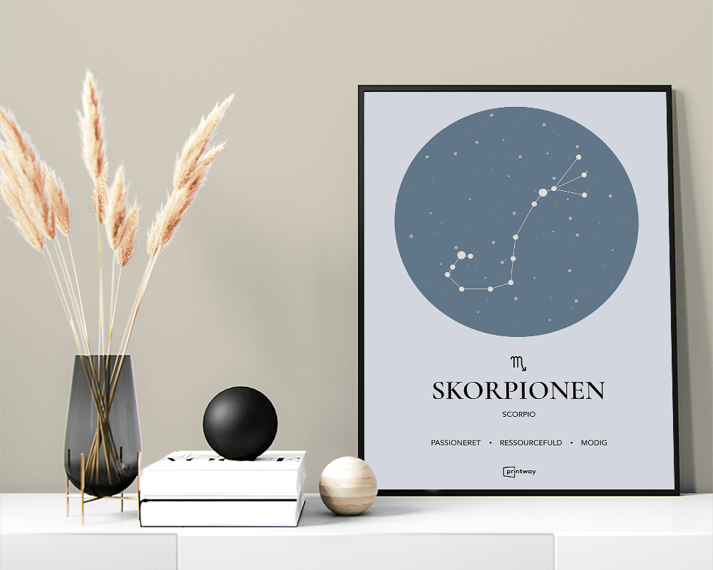 Skorpionen Stjernetegn Plakat
