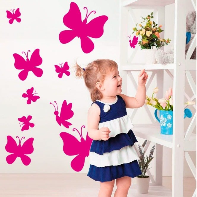 10 Sommerfugle Wallsticker