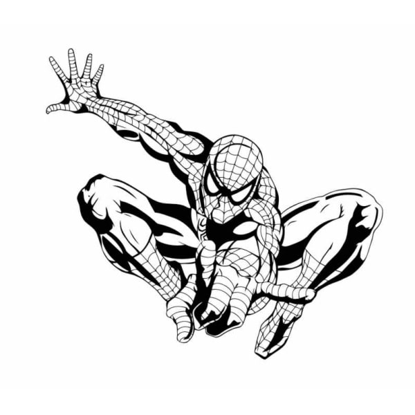 Spiderman Wallsticker  Spiderman Vogter Her  60x55cm