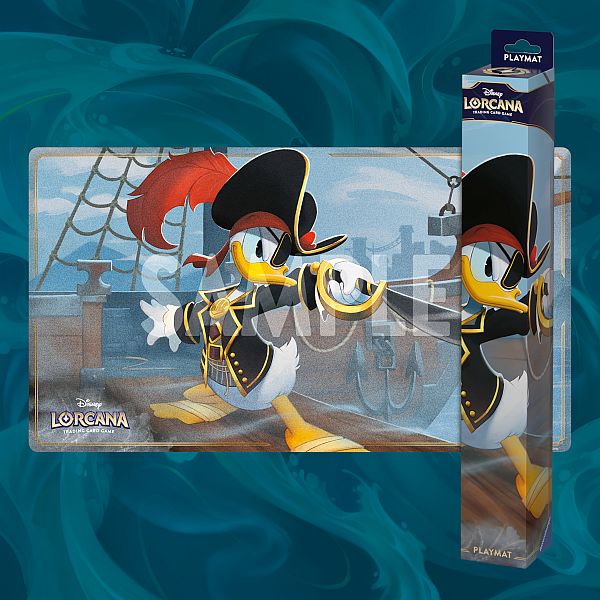 Spillem 195 165 Tte  Playmat  Disney Lorcana Tcg: Set   Azurite Sea: Donald Duck Buccaneer