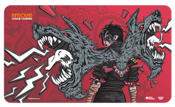 Spillem 195 165 Tte  Playmat  Riftbound: League Of Legends Tcg: Set 03: Unleashed   : Vi  Piltover Enforcer