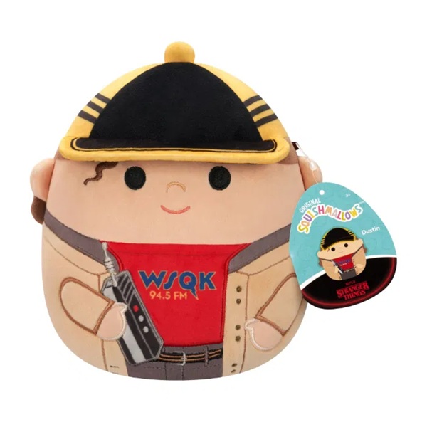 Squishmallows Stranger Things: Dustin Plush Bamse 20cm