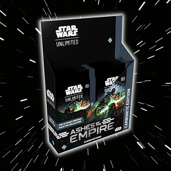 Star Wars: Unlimited Tcg Set : Ashes Of The Empire Carbonite Booster Display Box Med 12 Carbonite Packs