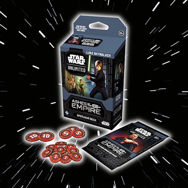 Star Wars: Unlimited Tcg Set : Ashes Of The Empire Spotlight Deck: Luke Skywalker
