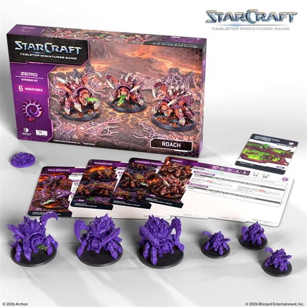 Starcraft: The Miniatures Game Zerg: Roach Expansion Set