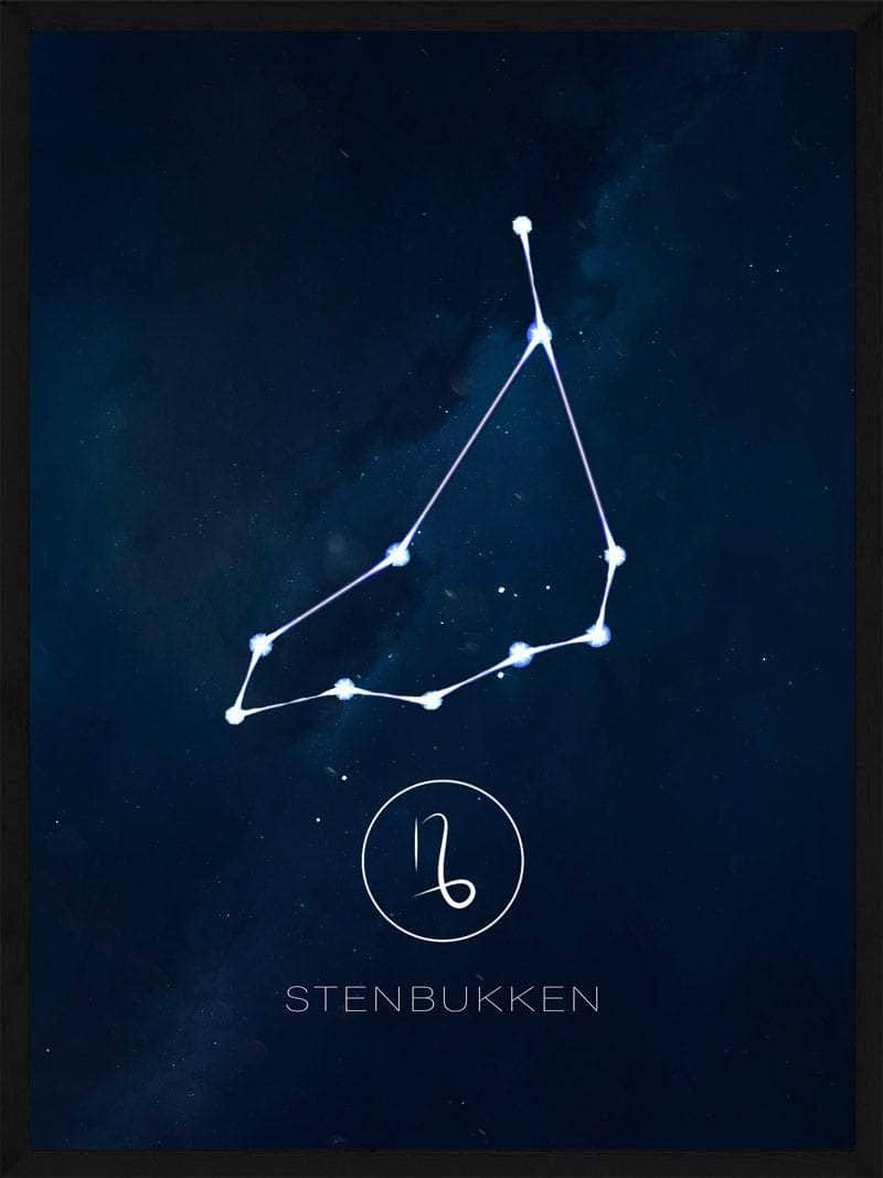 Stenbukken Stjernetegn Plakat