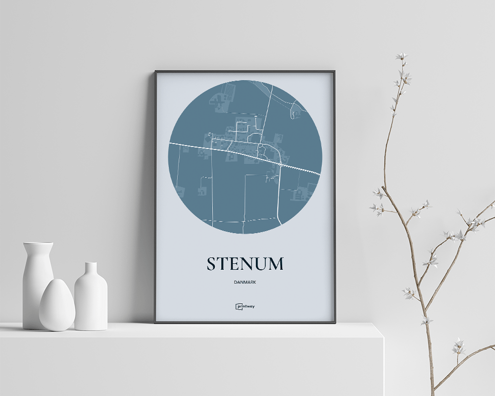 Stenum Plakaten Havblå