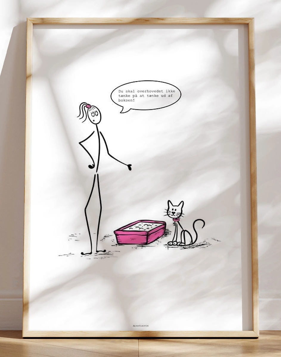 Stickwoman Plakat Kattebakken