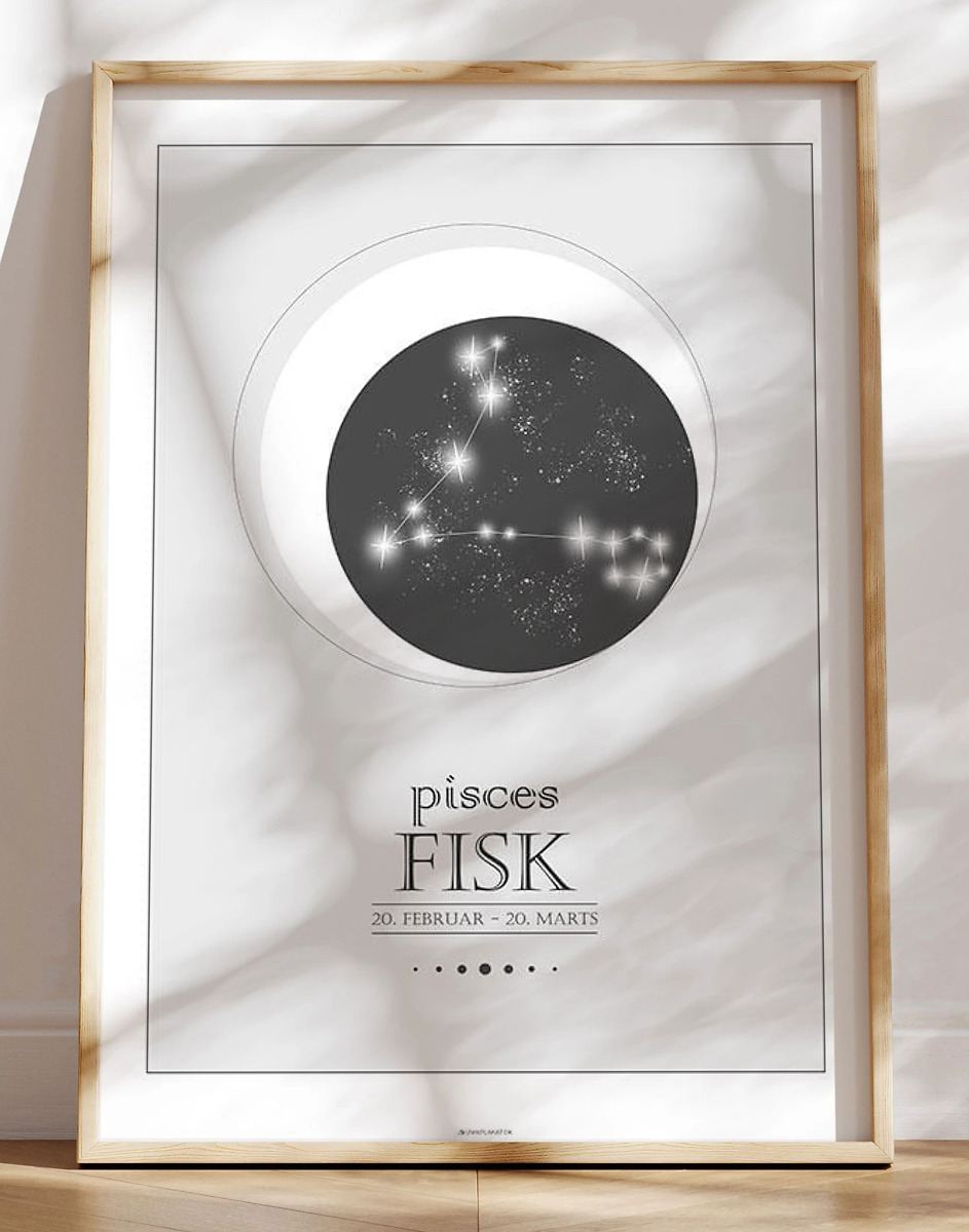 Stjernetegnplakat Fisk