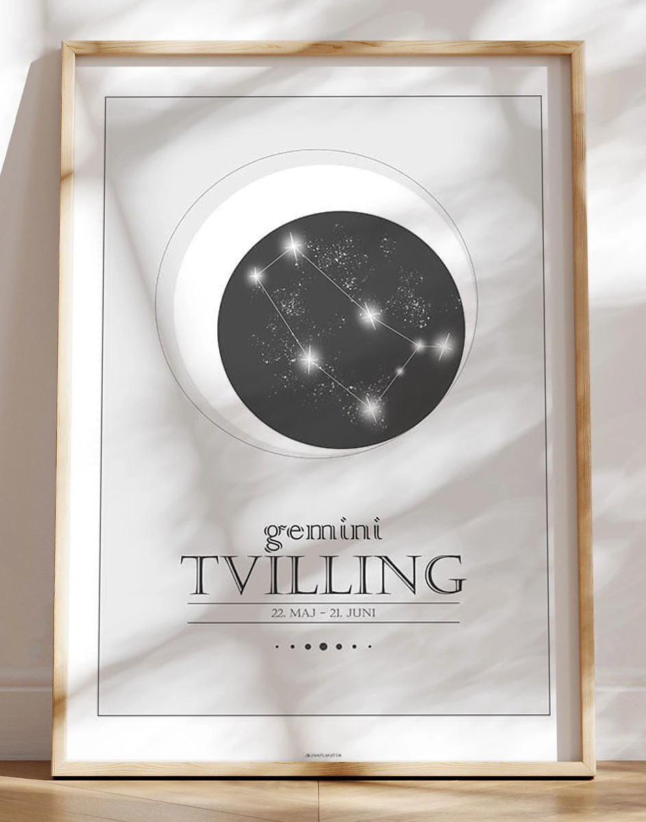Stjernetegnplakat Tvilling