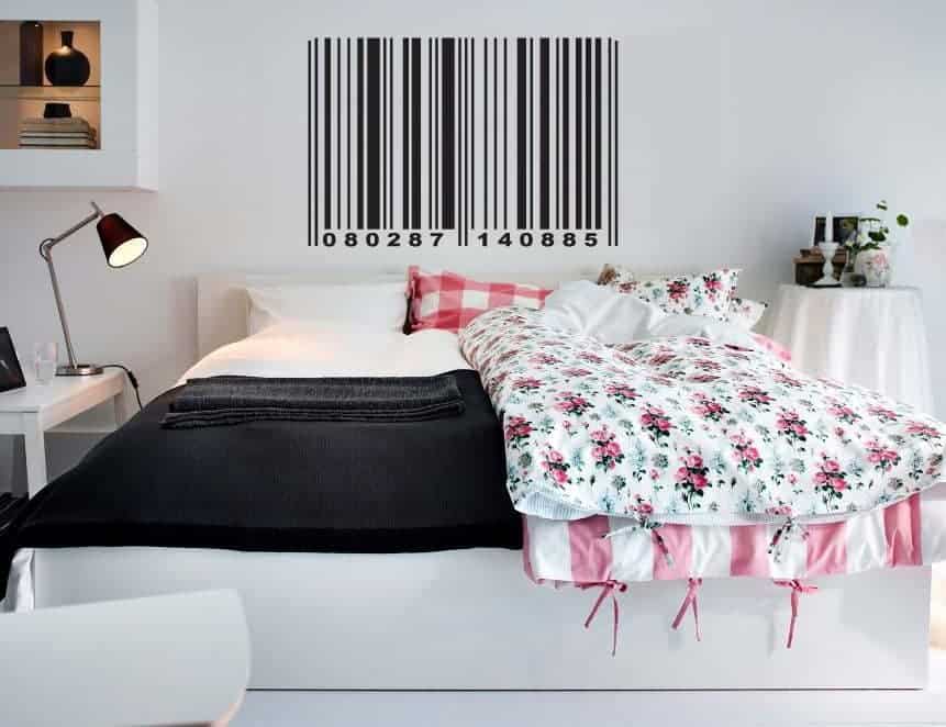 Stregkode Med Egne Tal Wallsticker