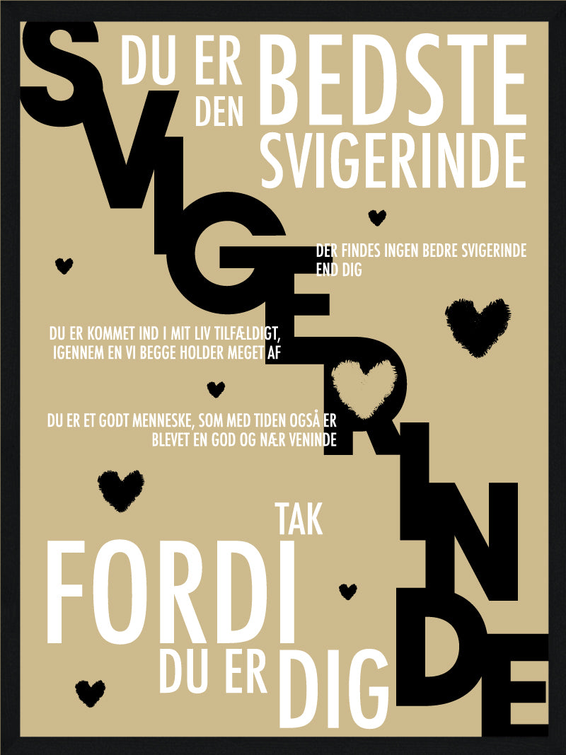 Svigerinde Plakat Personlig Plakat