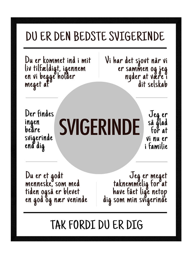Svigerinde Plakat