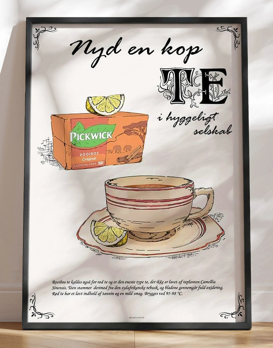 Te Plakat Rød Te