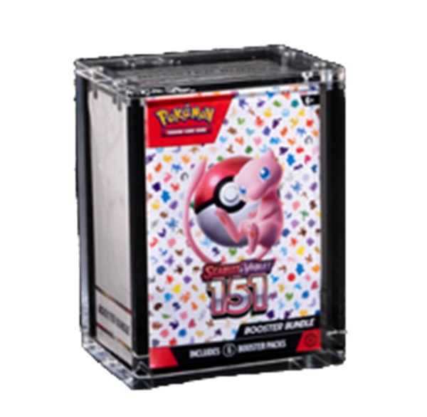 The Acrylic Box Acrylic Case  Akrylkasse  Pokemon Booster Bundle Display