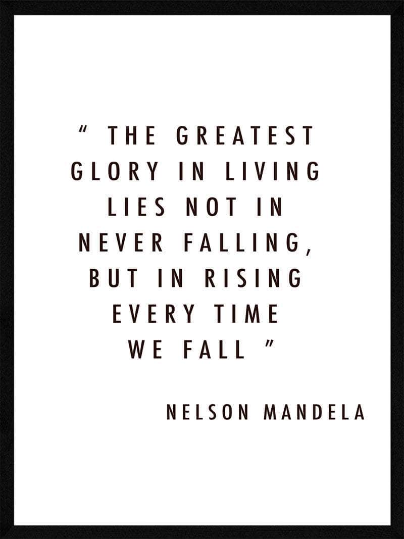 The Greatest Glory Nelson Mandela Plakat