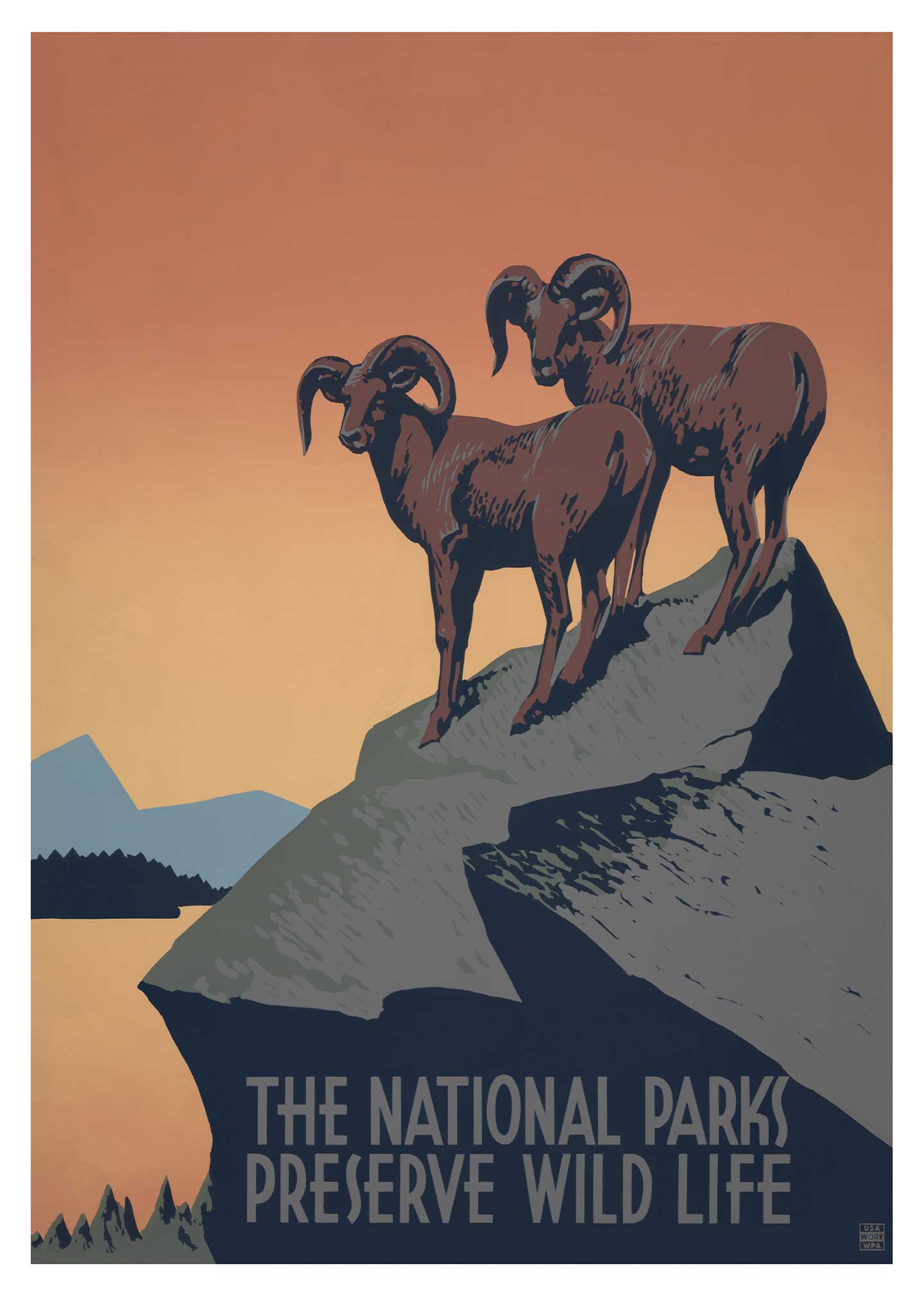 The National Parks Af Vintage Vista Designs